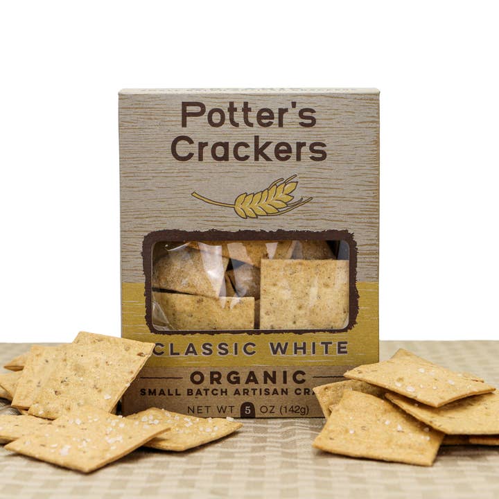 Potter’s Crackers – Engroshandel Kiks – Potter's Crackers Økologiske klassiske hvide kiks - 5 oz