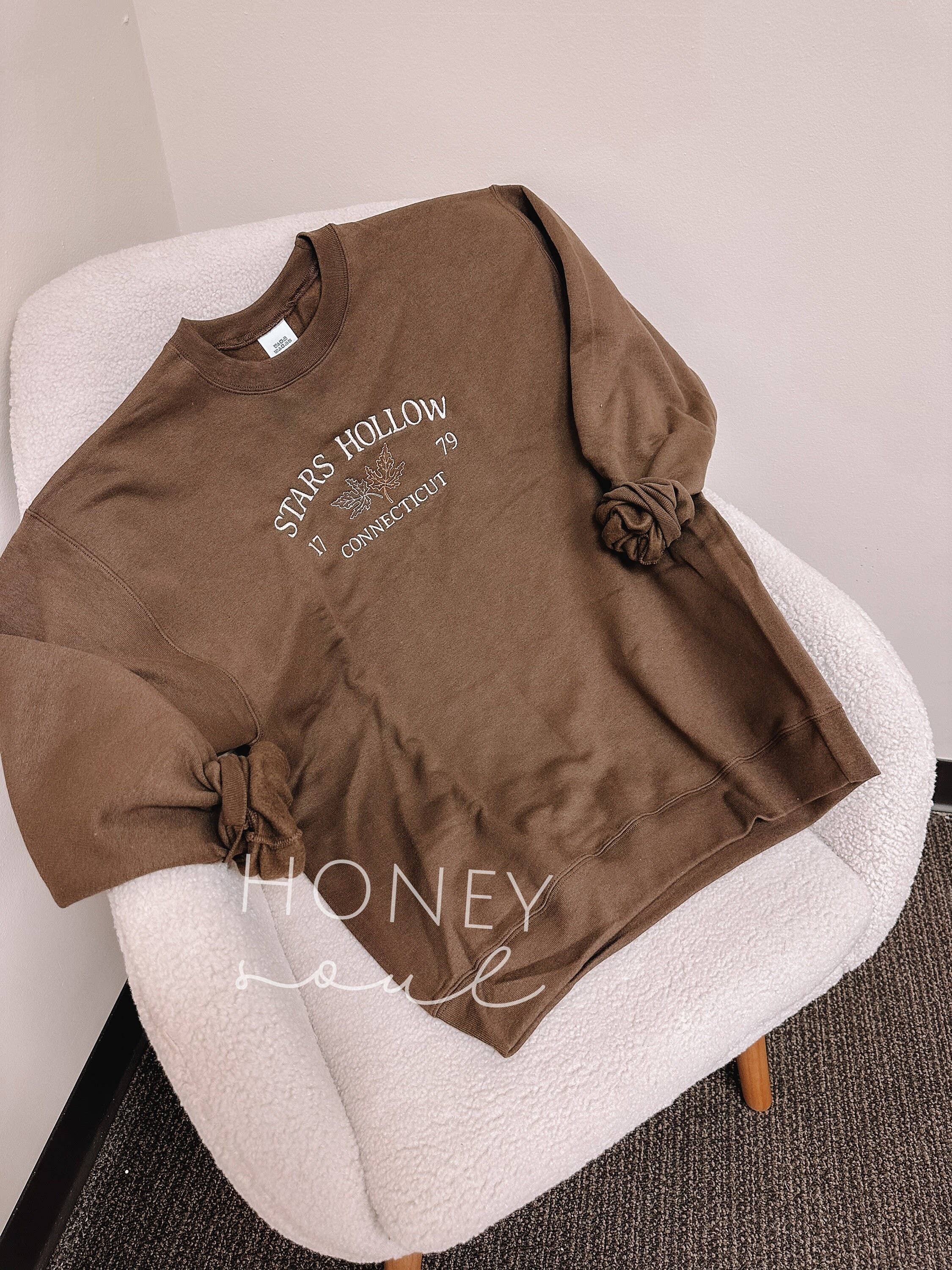 Honey Soul LLC - Wholesale Sweatshirt - Women's - Embroidered Stars Hollow Sweatshirt3
