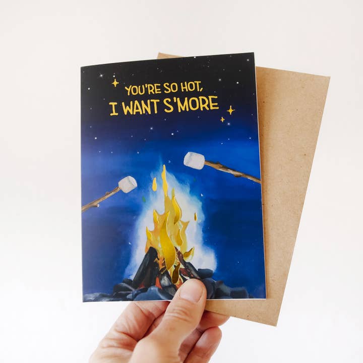 Carte de Saint-Valentin en plein air - Tu es si sexy que j'en veux encore pour la vente par Elevation Goods