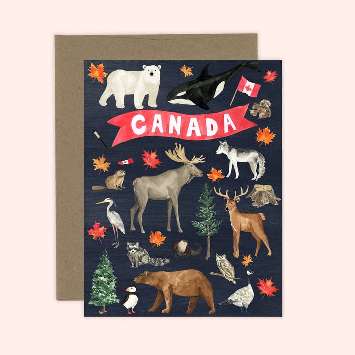 True North Canada Card | Canada for wholesale by Almeida Illustrations