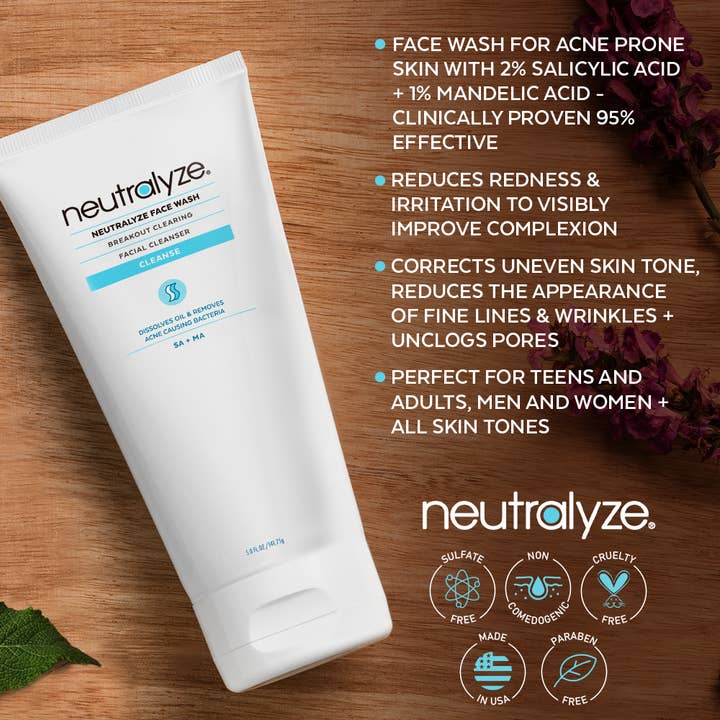 Neutralyze - Wholesale Facial Cleanser - Neutralyze® Acne Face Wash - Sample