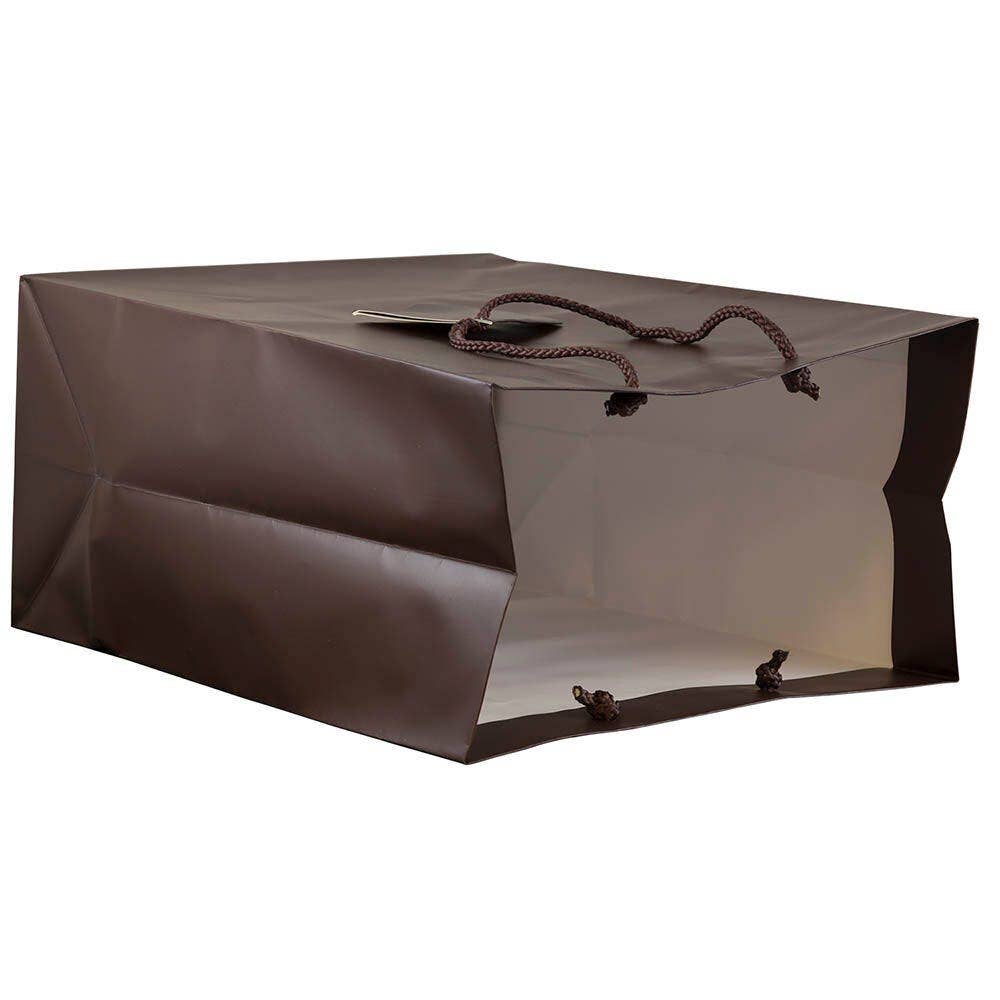JAM PAPER - Wholesale Gift Bag - Gift Bags w/ Rope Handles, Large, 10x13x5, Brown, 1PK3