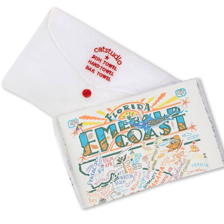 catstudio - Wholesale Tea Towel - Emerald Coast Dish Towel1