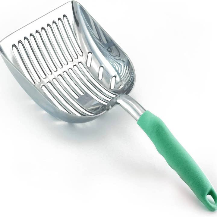 Playful Tail - Wholesale Cat Litter - DuraScoop® Premium Multicat Cat Litter Scoop, Solid Metal (Multiple Colors Available)