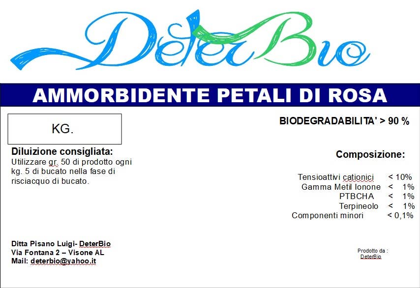 Deterbio – Großhandel Flüssigwaschmittel – DUFTENDER FLÜSSIGER WÄSCHEWEICHSPÜLER KG/LT 259