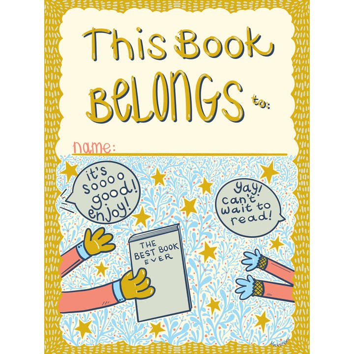 This Book Belongs To Bookplates – Best Book Ever for wholesale by Block21Prints