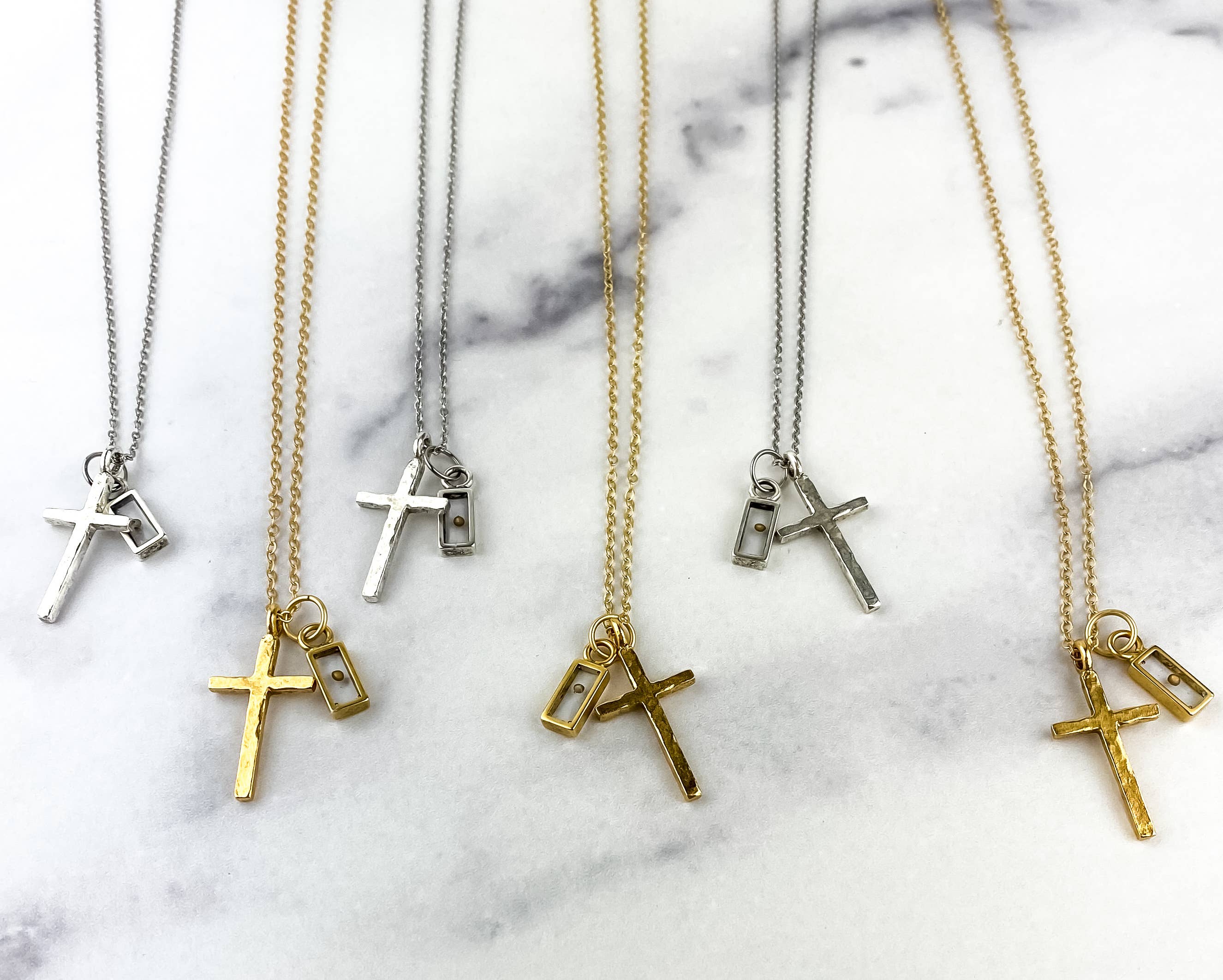 Light Shine - Wholesale Pendant/Charm Necklace - Cross Necklace with Mustard Seed | Faith Christian Necklace4