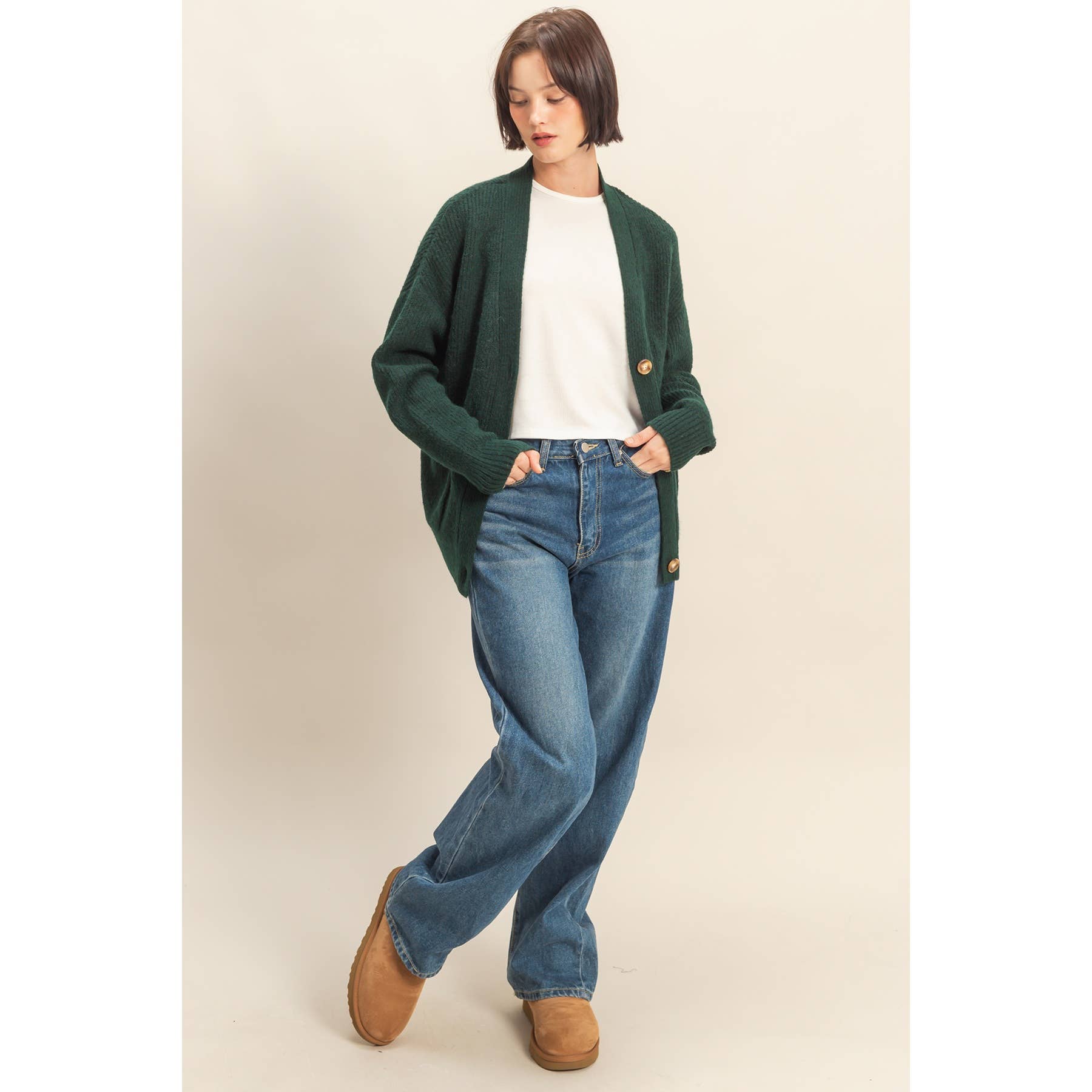 HYFVE - Wholesale Cardigan - Women's - Oversized Sweater Cardigan With Front Pockets19