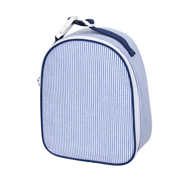 Mint - Wholesale Lunch Bag/Box - Kids - Navy Seersucker Gumdrop | Mint