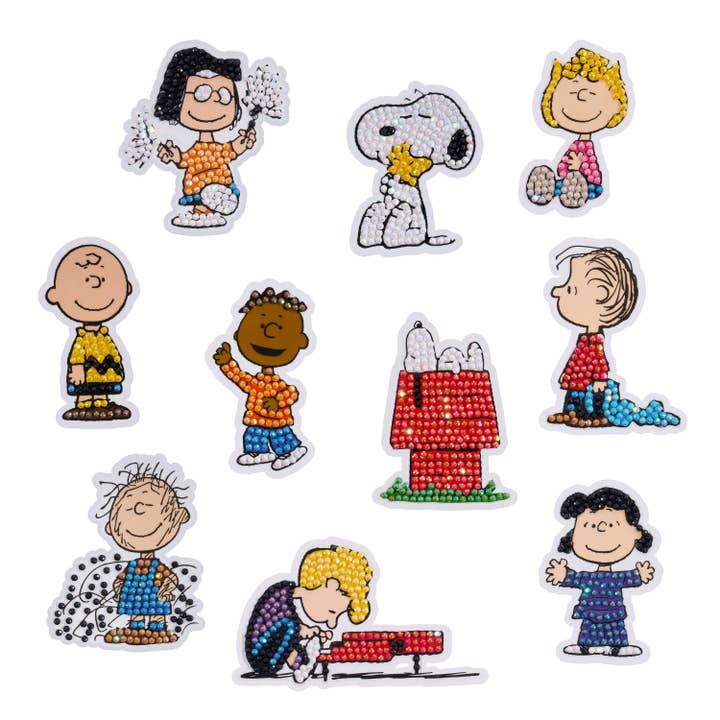 Peanuts™ Diamond Painting Stickers (10 pack) for wholesale by Diamond Art Club