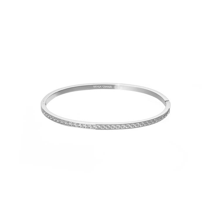Bracelet en diamant doublé d'argent étanche pour la vente par Brenda Grands Jewelry