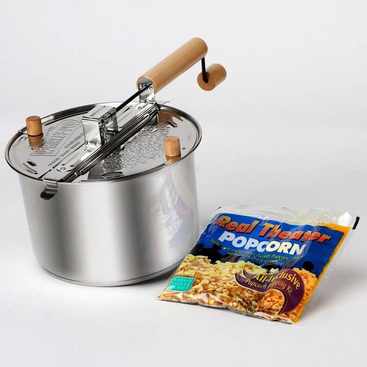 Flyer Foods Inc - Wholesale Kitchen Appliance - Stainless Steel Whirley Pop Popcorn Popper