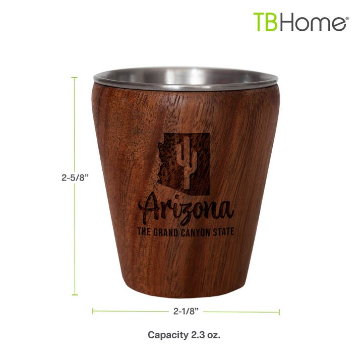 Totally Bamboo – Engroshandel Shotglas – TB Home® Arizona Akacietræ Indgraveret Shotglas2