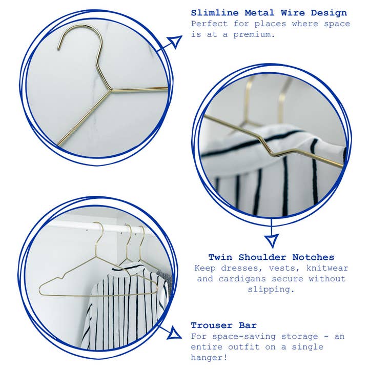 Rinkit Ltd - Wholesale Clothes Hangers - Metal Coat Hanger - By Harbour Housewares
