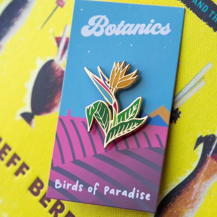 Mover & Shaker – wholesale Lapel pin/button – Birds of Paradise2