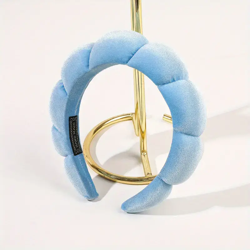 Magnifique Hearts – bandana de spa por atacado – Faixa de Cabelo Clouds Spa - Faixa macia para cuidados com a pele e maquiagem5