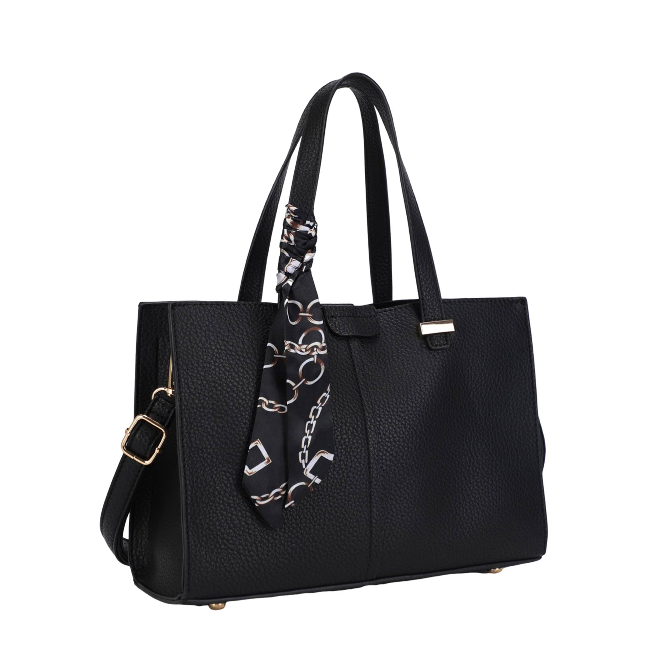 KAYLA+AVA - Wholesale Satchel - Women's - MONIQUE SATCHEL WITH SCARF HANDLE ACCESSORY0