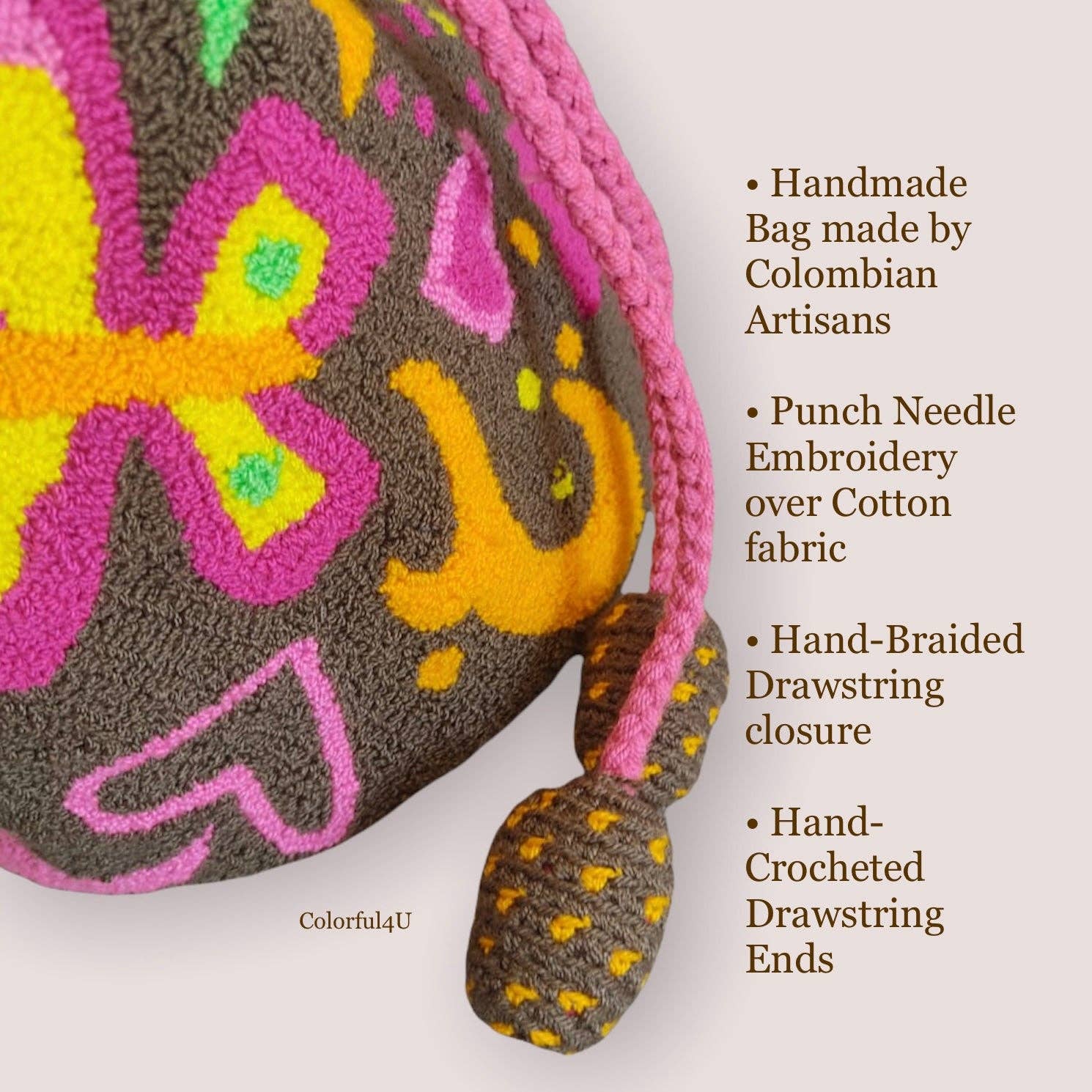 Colorful 4U - Wholesale Crossbody Bag - Women's - Mirabel Encanto Crossbody Bag | Tapestry Embroidery Purse13