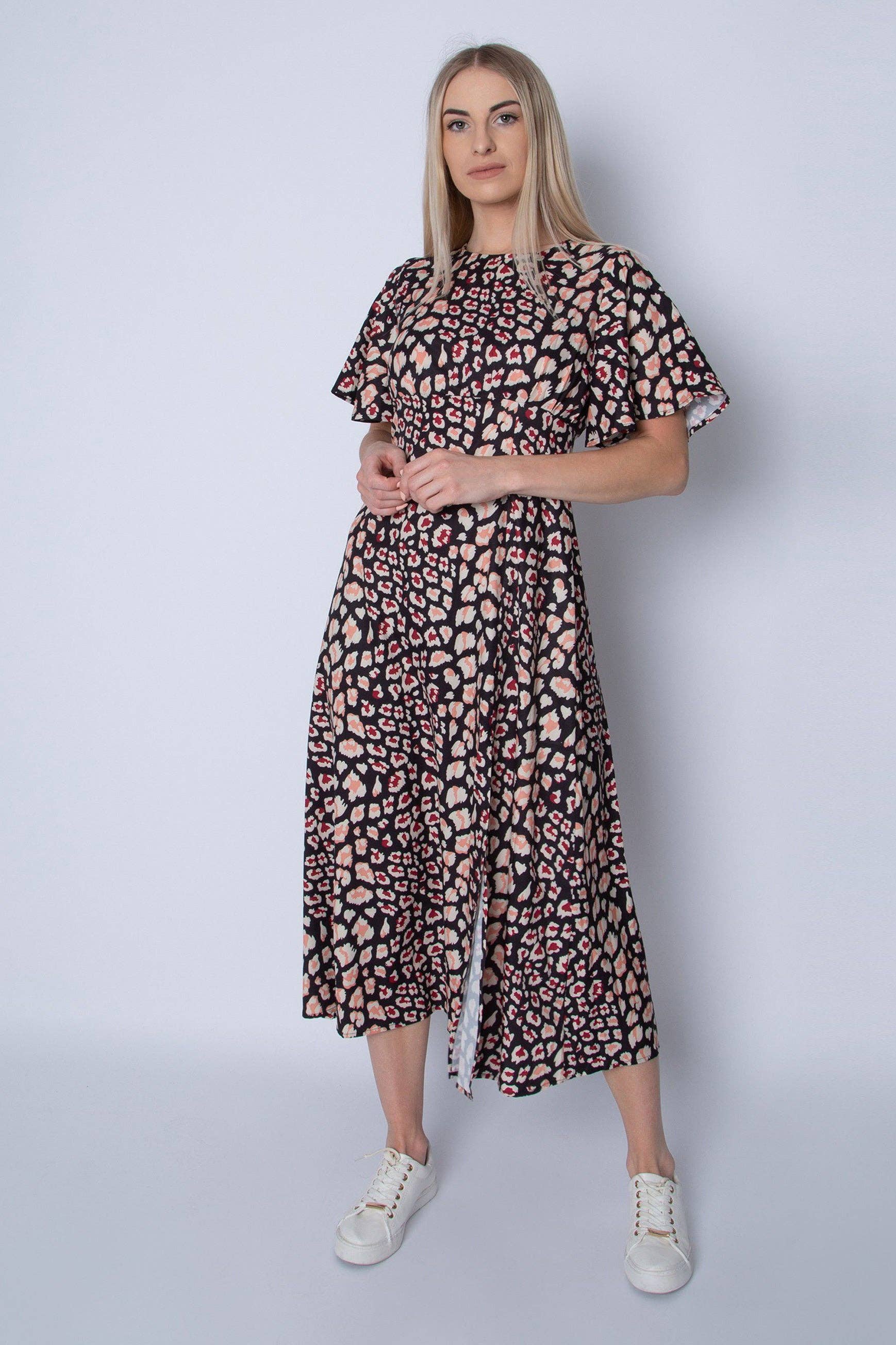 Cutie London - Wholesale Dress - Women's - Short Sleeve Animal Print Dress4