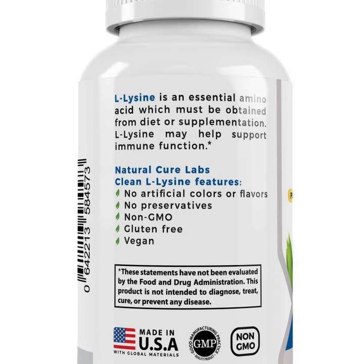 Natural Cure Labs - Wholesale Oral Supplement/Vitamin - Clean L-Lysine 600mg2