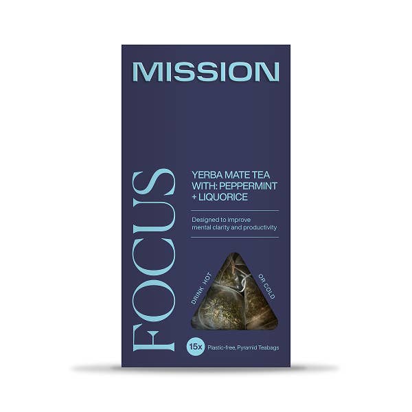 Focus Yerba Mate Tea with Peppermint for wholesale by MISSION