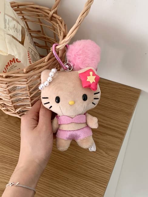 Imani Keychain | Adorable Kitten Doll Charm in Pink Bikini for wholesale by MOND HAUS