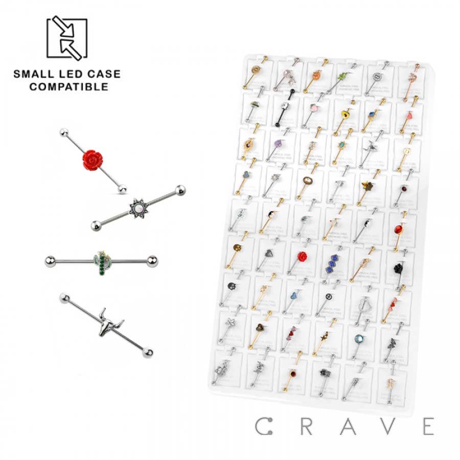 CRAVE – wholesale Jewellery stand & display – 54 PCS OR 72 PCS OF ASSORTED BODY JEWELRY TRAY5