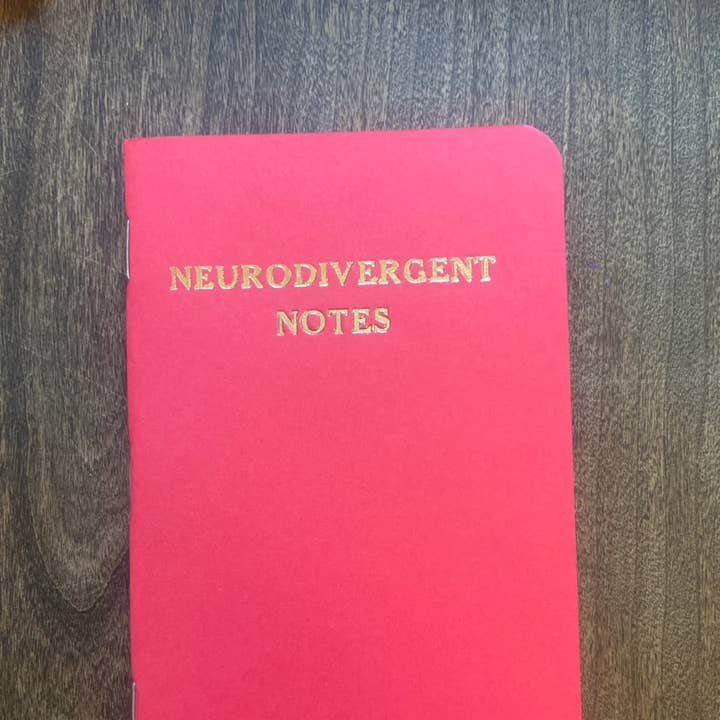 Neurodivergent Notes Pocket Notebooks for wholesale by Scallywag Letterpress
