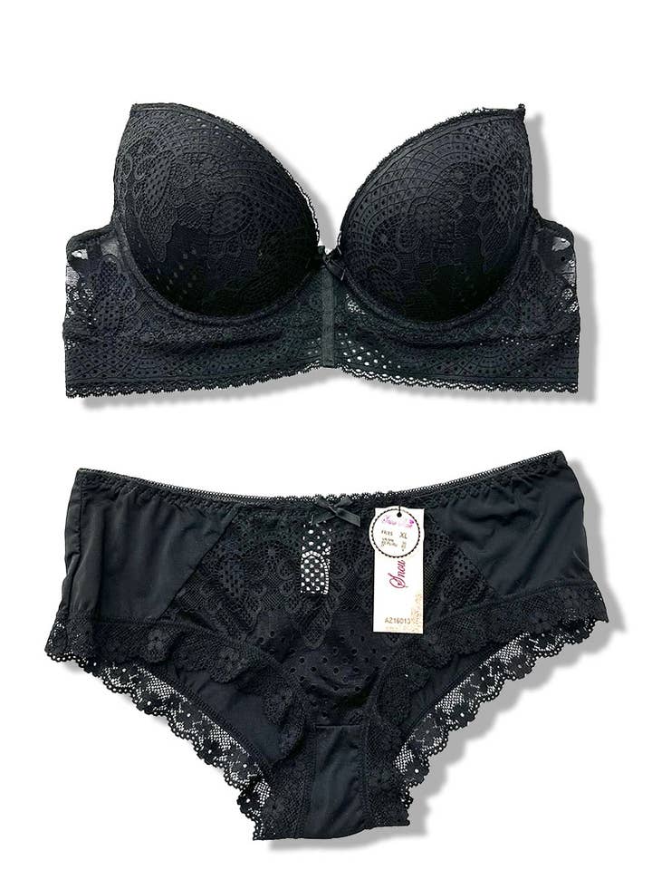 Belle Com'Elle - Wholesale Lingerie Set - Women's - Cup C Bra and Panty Set/AZ1601315
