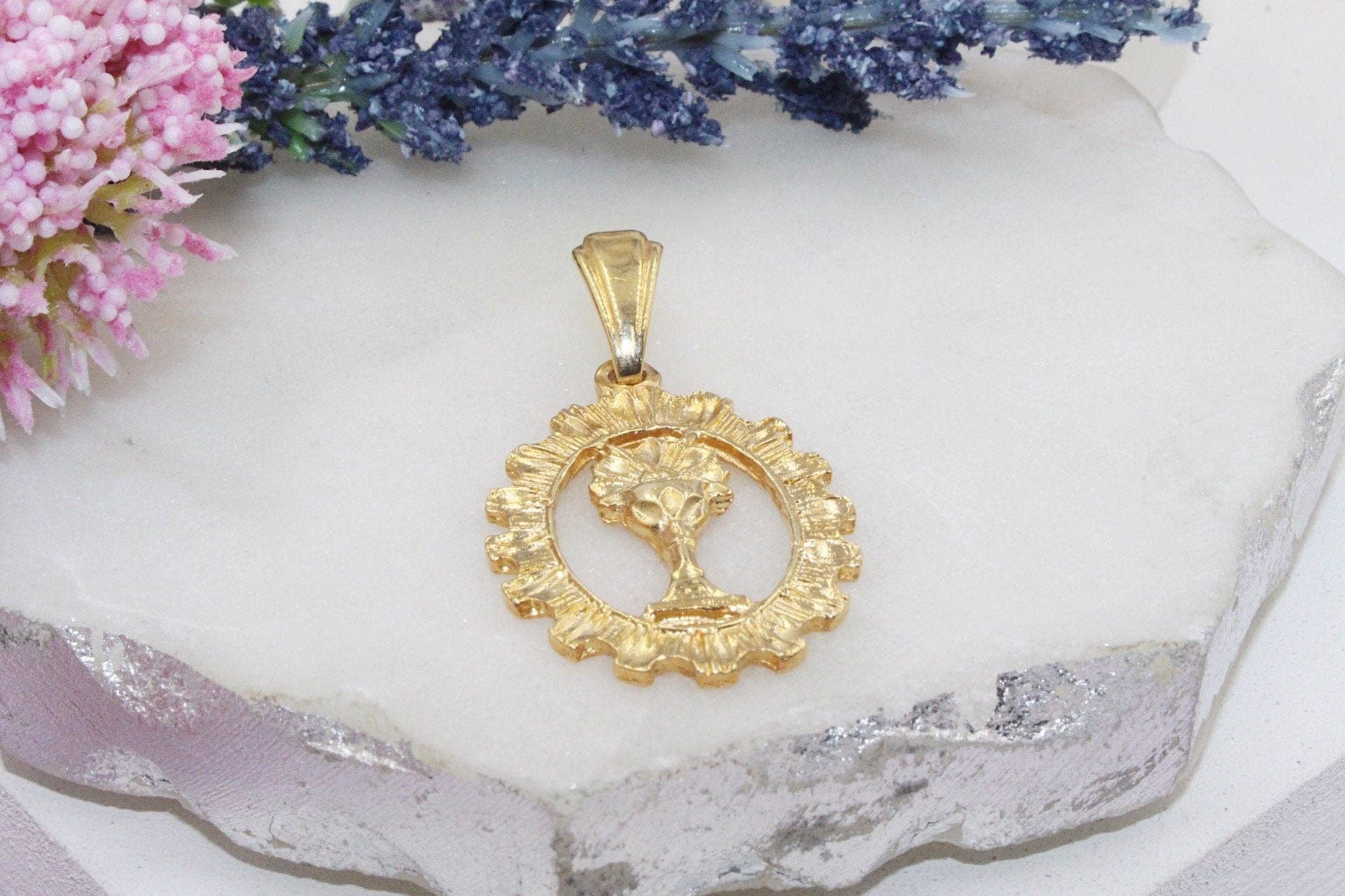 Cherie by Cherie - Wholesale Individual Charm/Pendant - First Communion Cup Medallion Pendant2