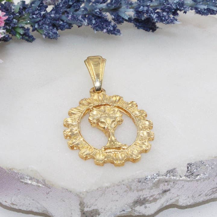 Cherie by Cherie - Wholesale Individual Charm/Pendant - First Communion Cup Medallion Pendant2