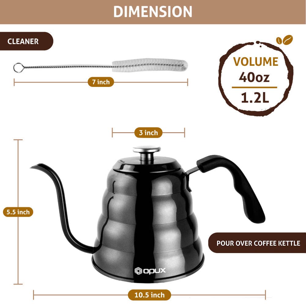 OPUX – wholesale Kettle – Pour Over Gooseneck Kettle with Thermometer 40 oz33