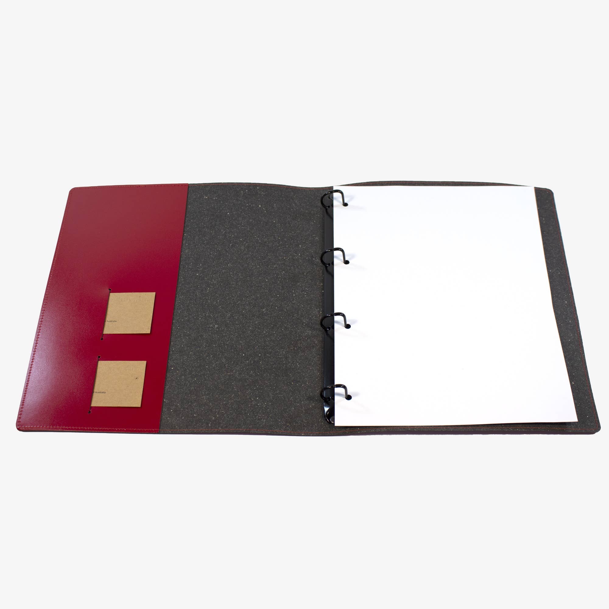 Corban & Blair - Vente Classeurs - Classeur à anneaux A4 en cuir écologique8