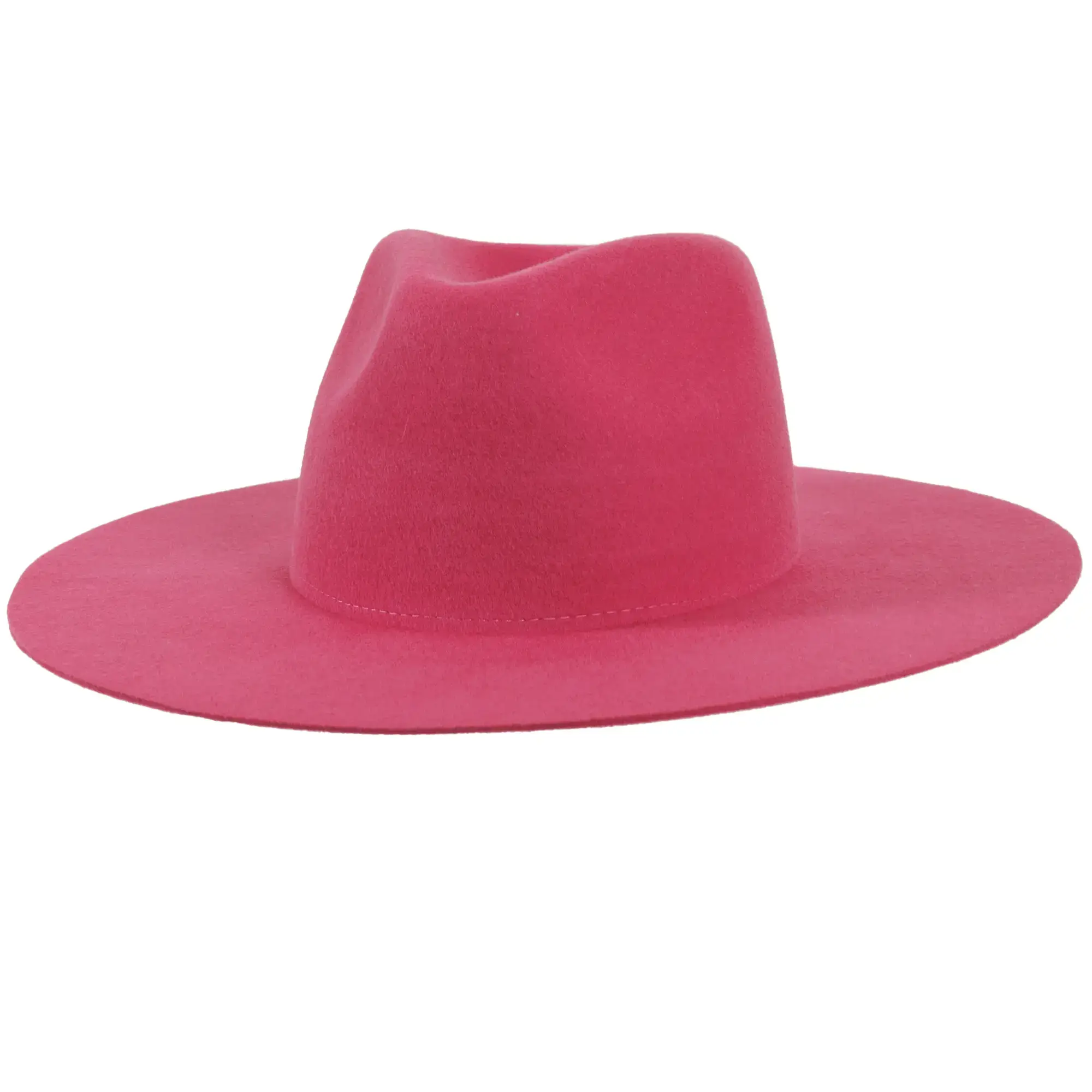 American Hat Makers - Wholesale Fedora - Uniseks - 100% wollen vilten hoed met platte rand - Stijl Rancher43