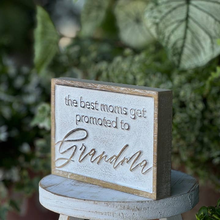Collins Painting & Design - Wholesale Decorative Tabletop Object - SW-3149 - Promoted Grandma Carved Block