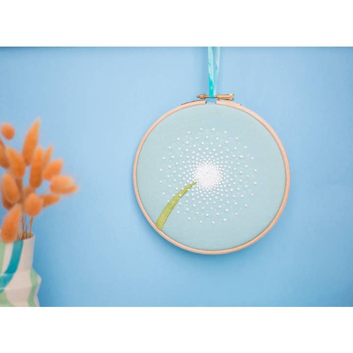 Oh Sew Bootiful - Wholesale Embroidery/Cross Stitch Supplies - Dandelion Handmade Embroidery Kit Hoop Art