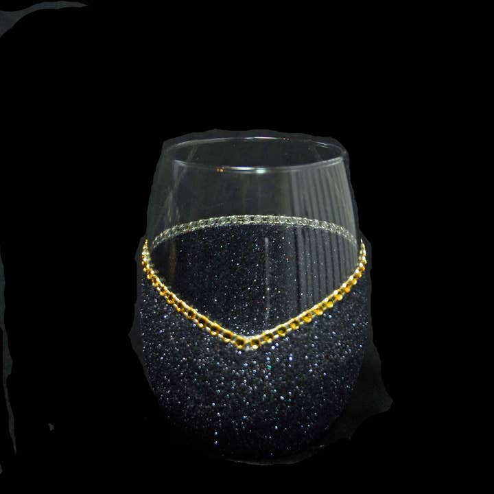 WineyBitches.Co - Wholesale Wine Glass - Classy With a Bitchy Side – Bling Glitter Glass Wine Glasses (Just Sayin’ Collection)14
