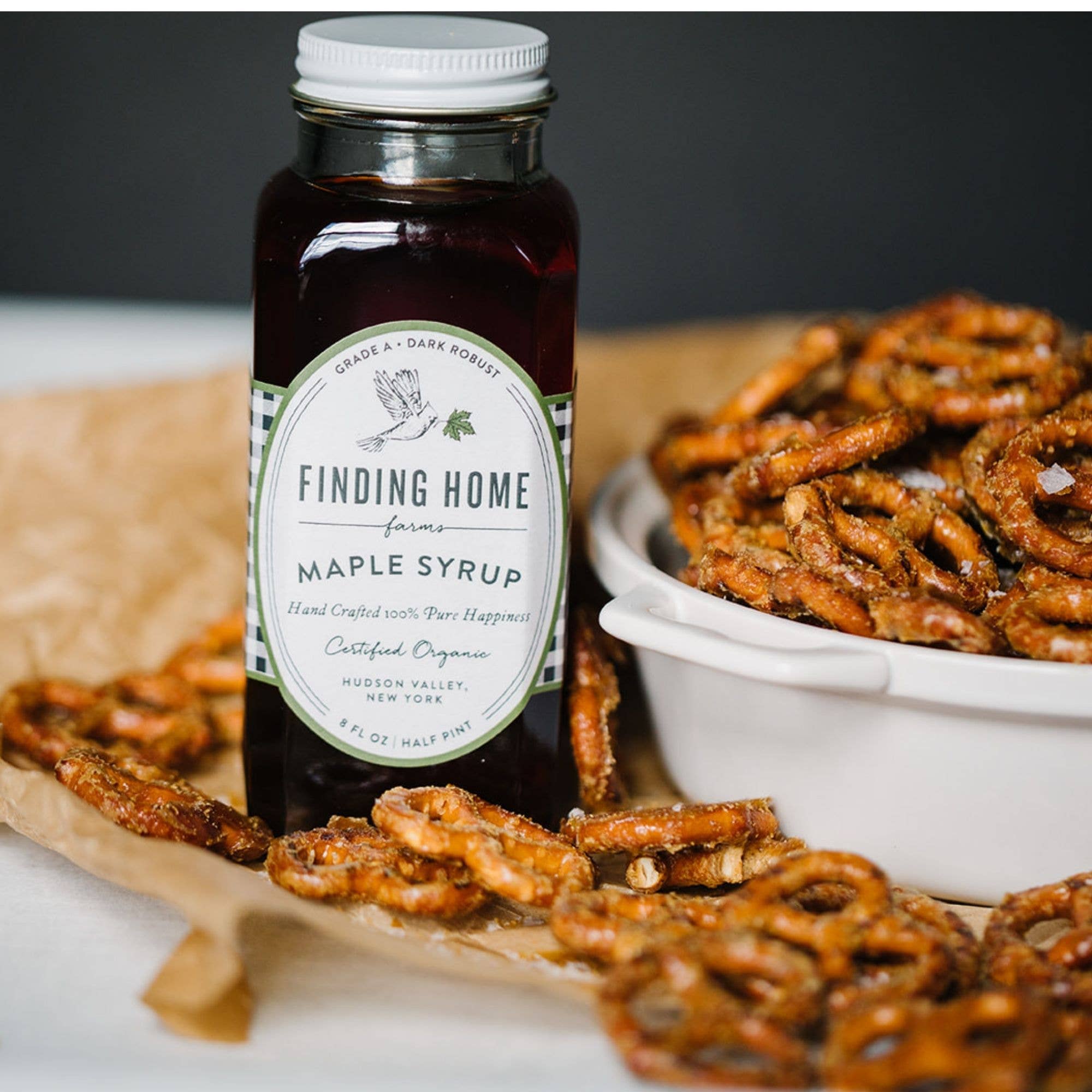 Finding Home Farms - Vente Sirops d'érable - Sirop d'érable biologique pur à 100 % - Bouteille de 8 oz style ferme2