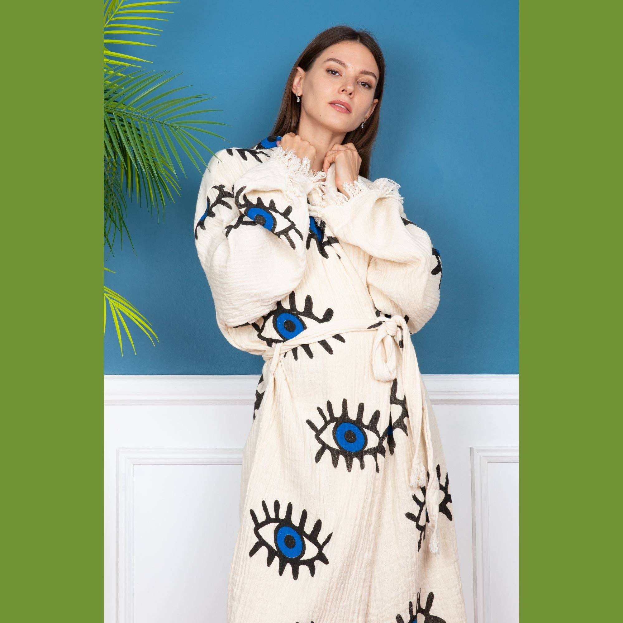 DNZ Textiel B.V. – wholesale Morgonrock - Dam – Ond öga morgonrock - 100% bomull6