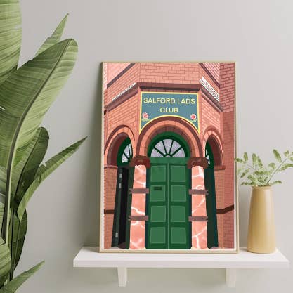 Stampa Salford Lads Club | Salford Lads Club The Smiths | Stampa Salford Lads Club Manchester | The Hacienda | Manchester | 6x4 | A5 | A4 per la vendita all'ingrosso da parte di WeareGMD