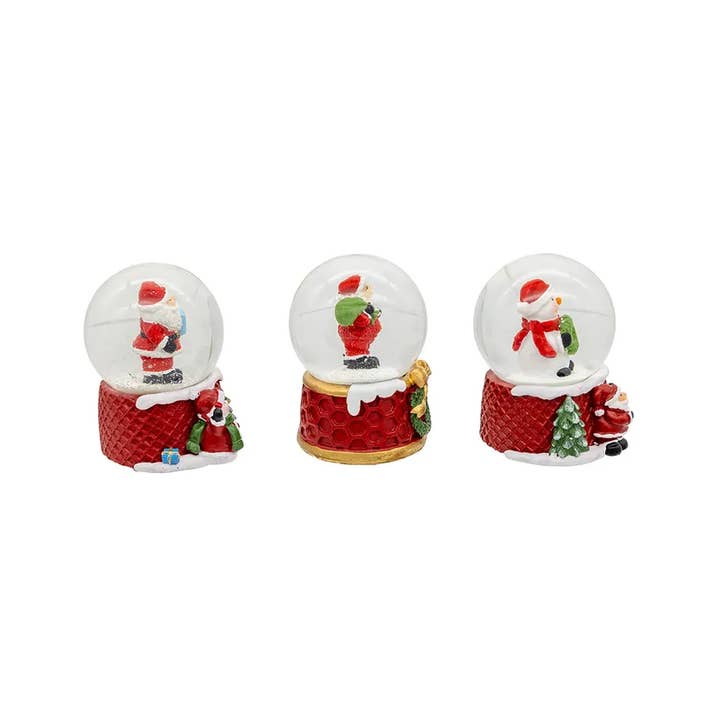 Kurt S. Adler, Inc. - Wholesale Ornament - 45mm Santa/Snowman Water Globes 3 Assorted#1