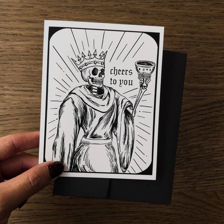 Carte de vœux Cheers Celebration | Cartes alternatives pour la vente par Art By Shennifr
