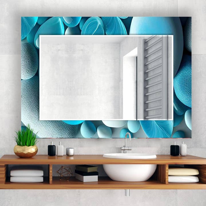 Espelho de parede de vidro temperado manchado por atacado de MyPhotostation