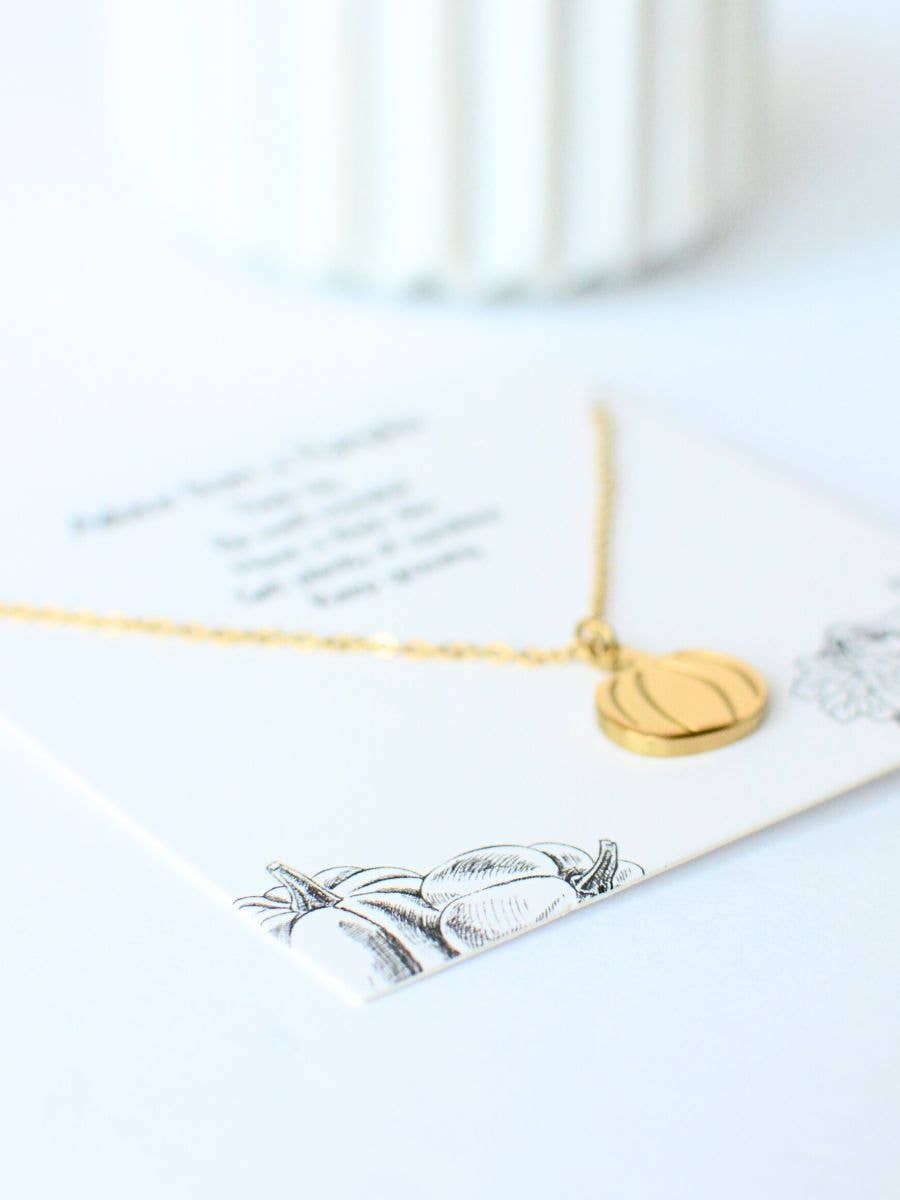 Two and Crew - Faith Based Jewelry & Gifts - Wholesale Pendant/Charm Necklace - Pumpkin Necklace – Fall Halloween jewelry, Thanksgiving gift3