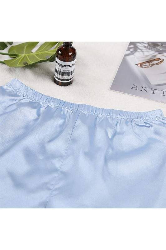 Queen Fashion – wholesale Pyjamasset - Dam – silkeslen topp och shorts nattkläder4