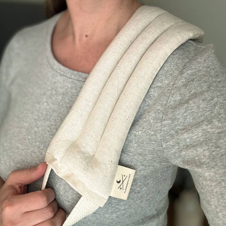 Slow North - Wholesale Hot/Cold Compress - Neck Wrap Therapy Pack – Natural | Microwaveable Neck Pillow for Relaxation4