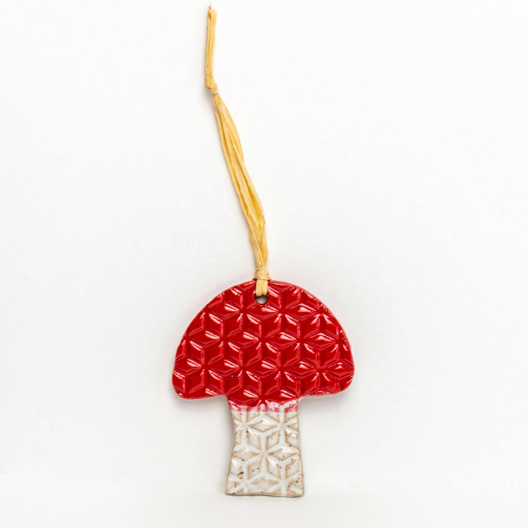 White Squirrel Clayworks - Wholesale Ornament - Mushroom Shaped Handmade, in Ohio, Ceramic Ornaments1