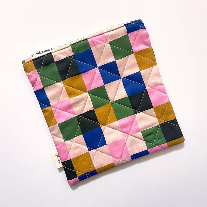 Fabric Drawer - Wholesale Book Cover - Handmade Quilted Book Sleeve – Picnic (Dark)