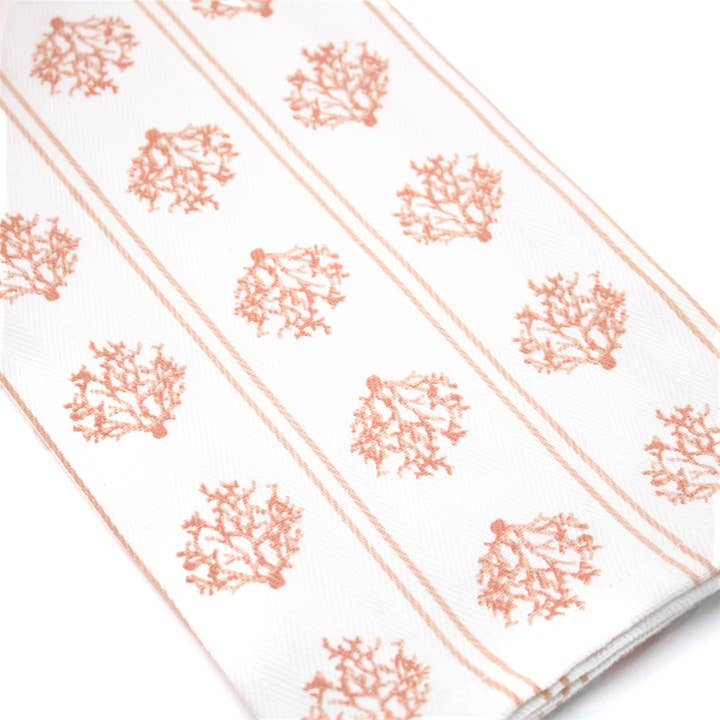 8 Oak Lane - Wholesale Tea Towel - Coral Octopus Kitchen Towel Set