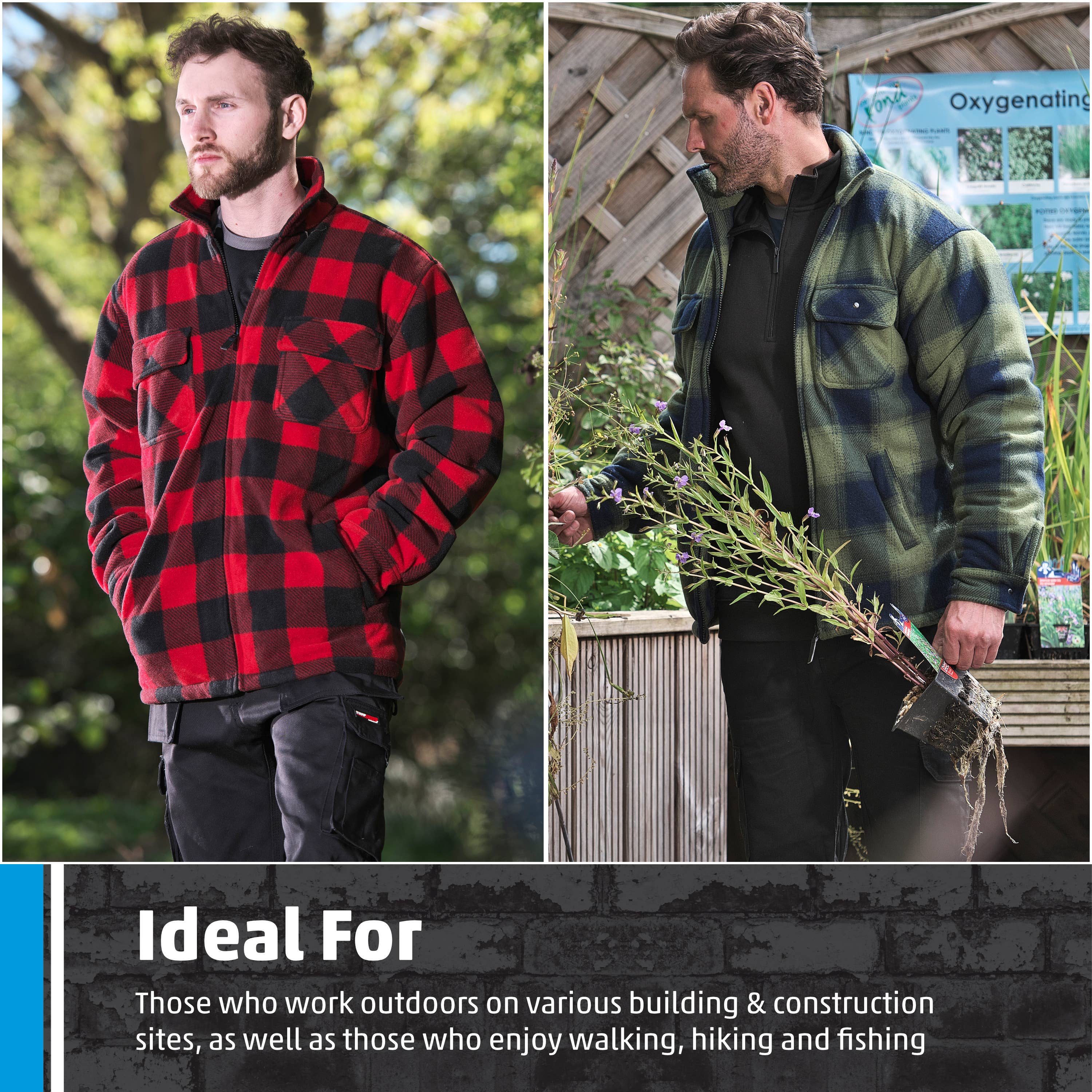 TuffStuff Workwear - Vendita all'ingrosso Giacca a camicia - Uomo - Giacca Fort Portman - Microfleece Imbottita con Fodera in Pile9